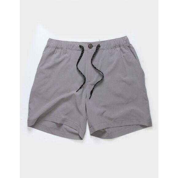 Chubbies Men's Gray Drawstring in Waist Regular Fit Chino Short Regular Size M - Picture 2 of 8